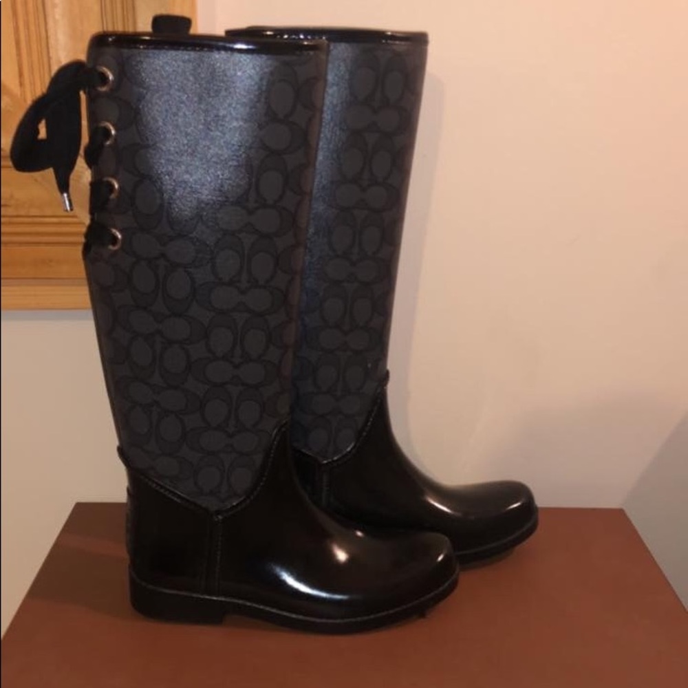 Coach rain boots